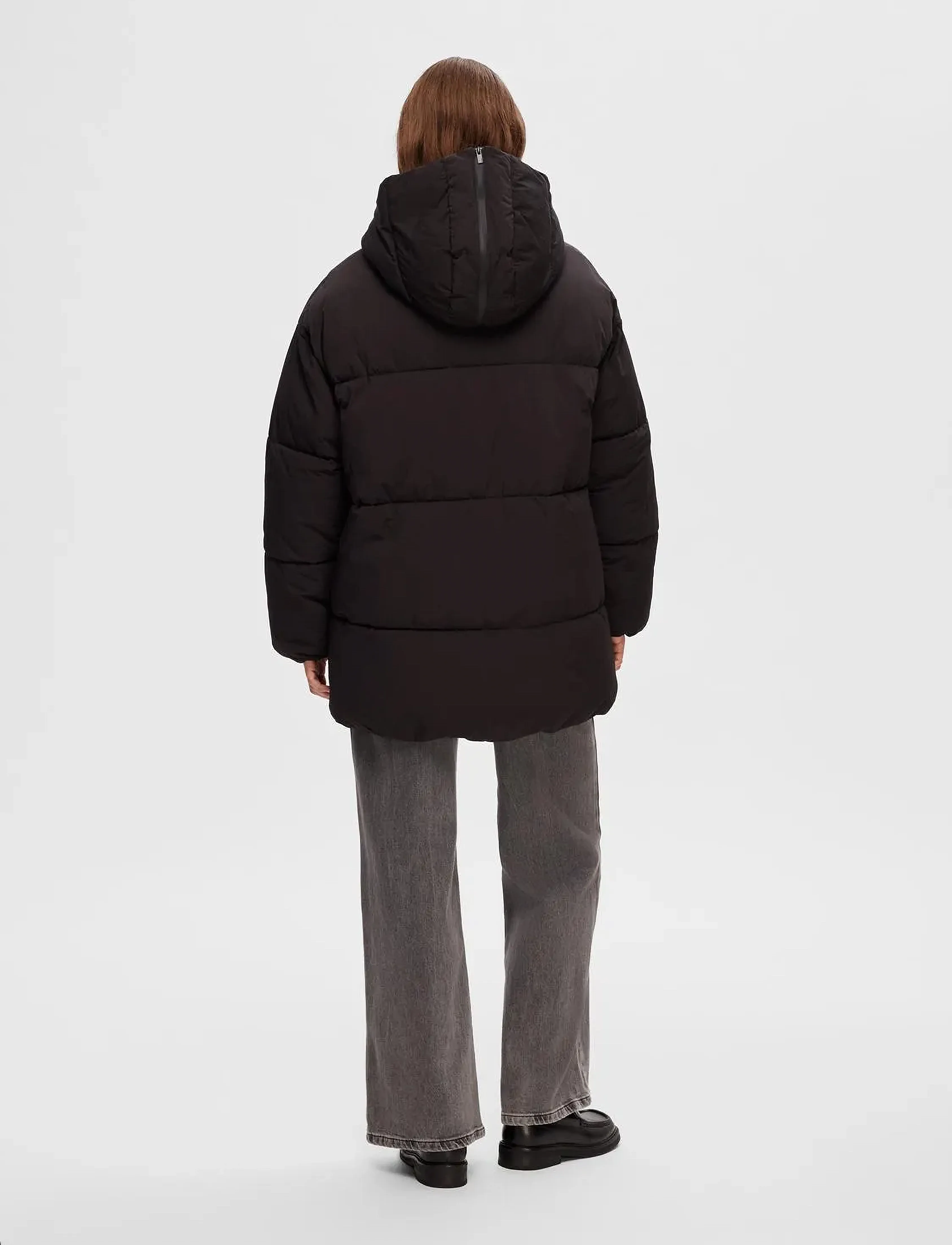 Selected - SLFFRAYA PUFFER JACKET B - overtøj - black - 3