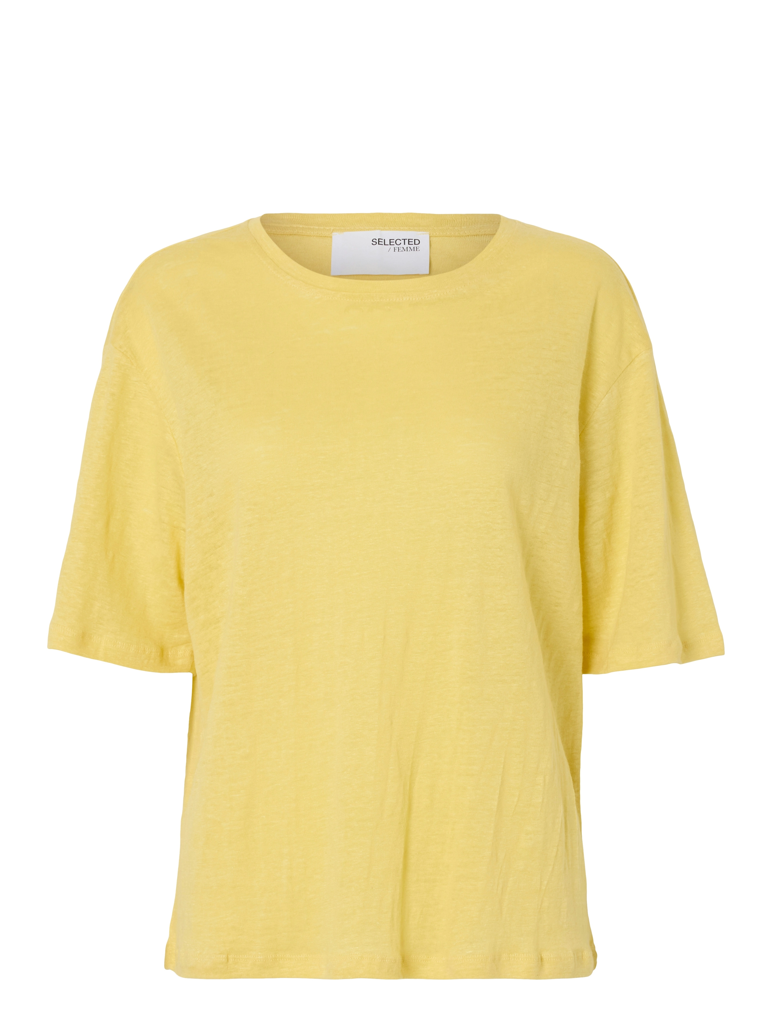 Selected SLFVILJA LINEN SS TEE - Selected - SUNDRESS / yellow