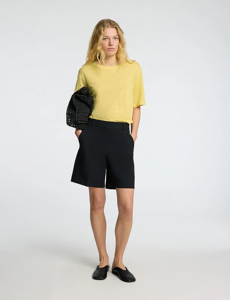 Selected - SLFVILJA LINEN SS TEE - t-shirts - sundress - 3