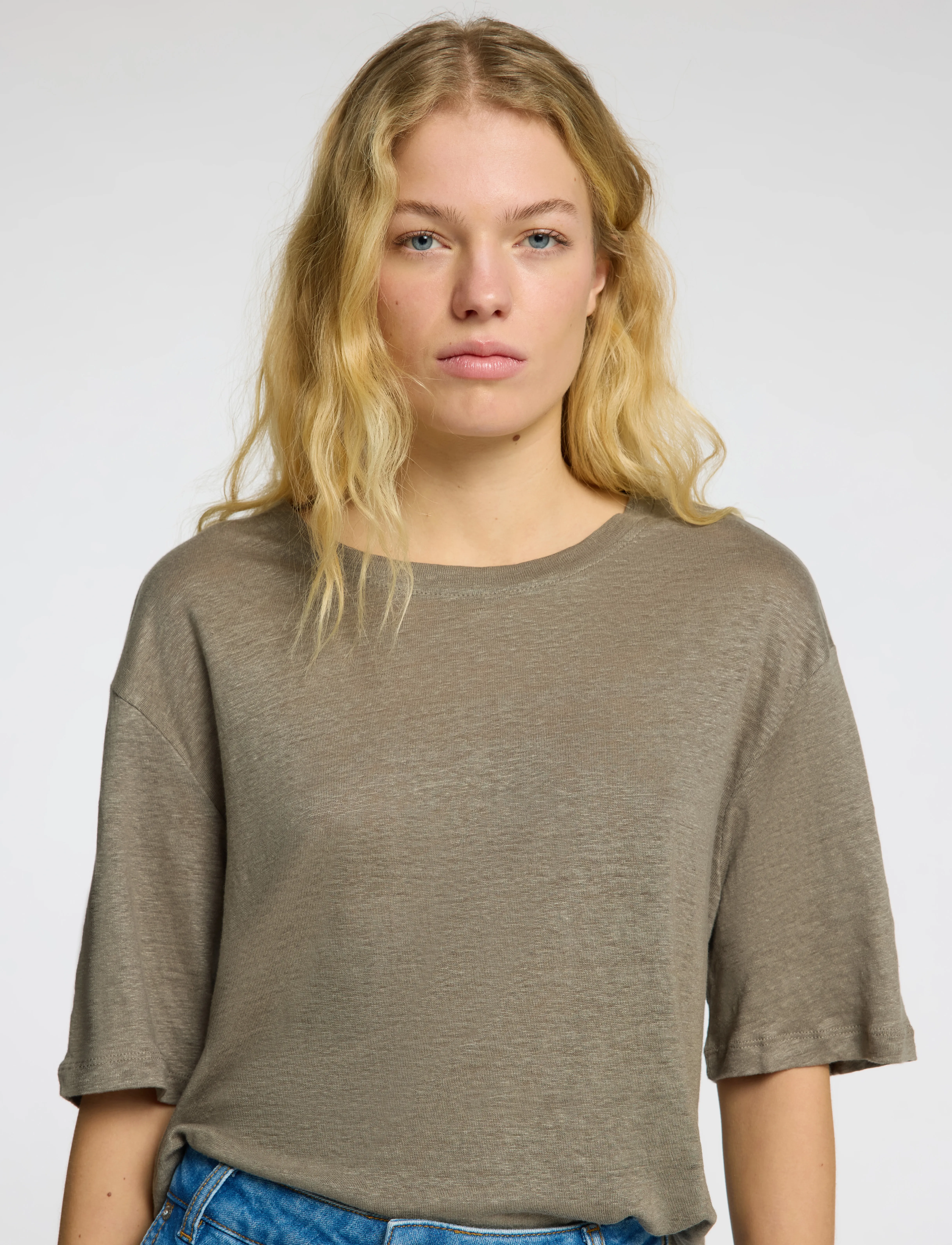 SELECTED Slfvilja Linen Ss Tee t-shirts dam – bild 5