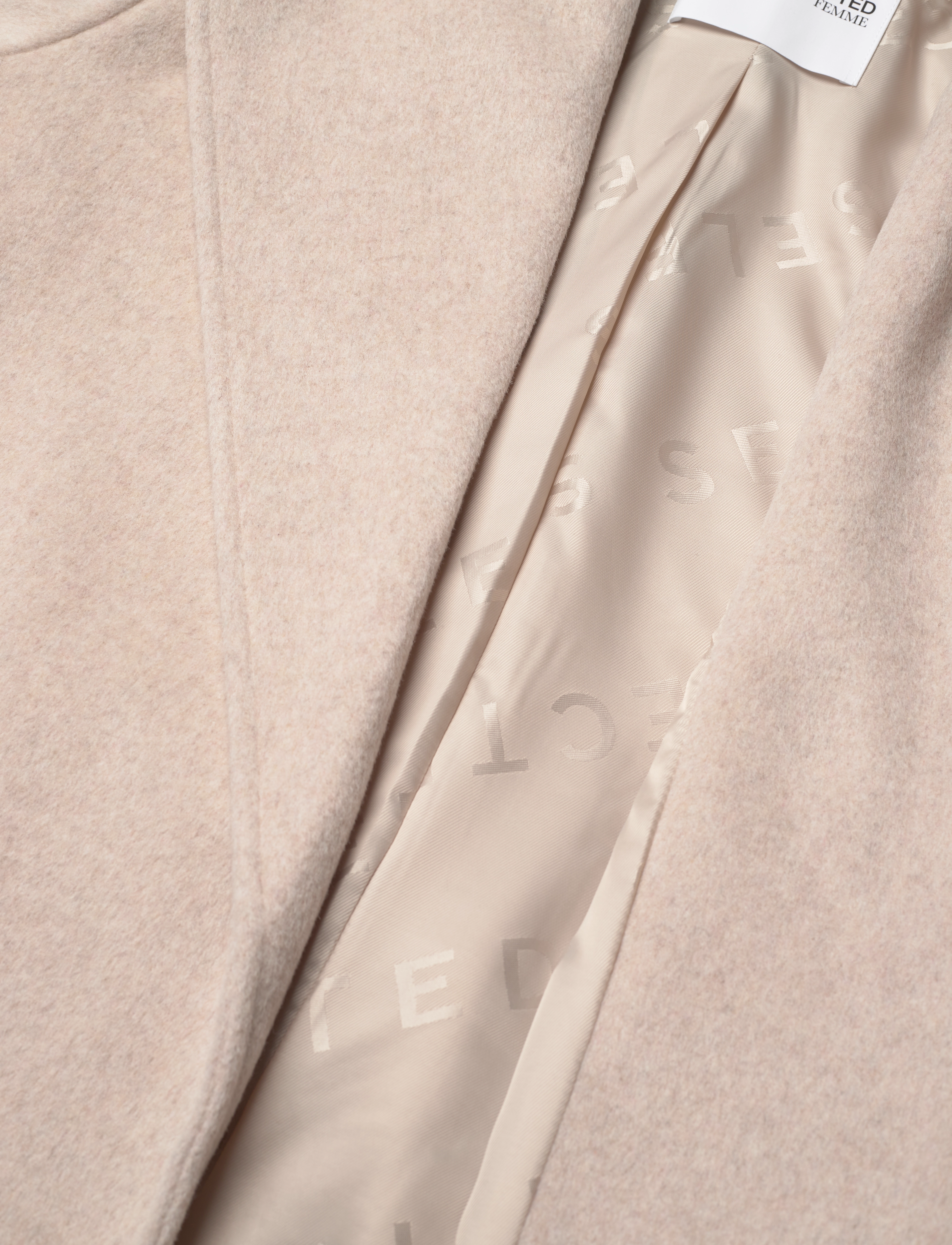 Selected - SLFROSA WOOL COAT B NOOS - sandshell - 3