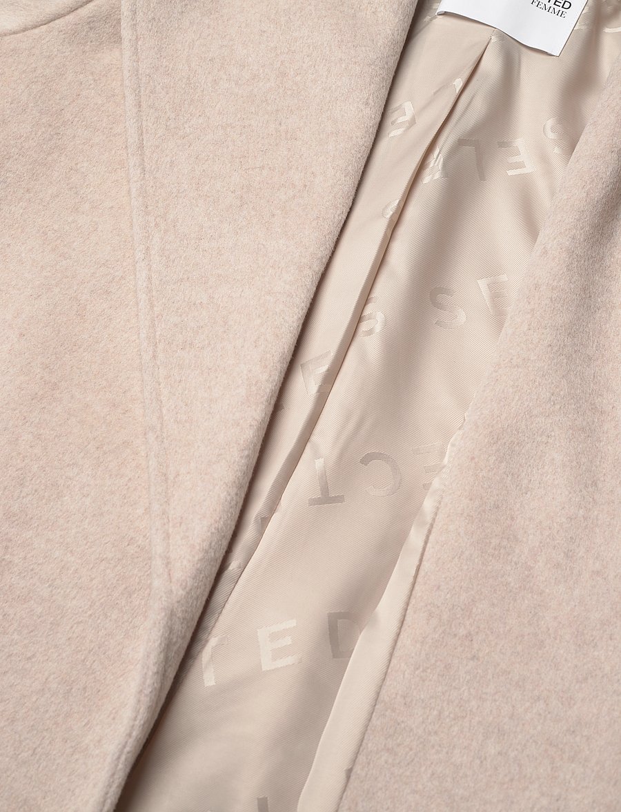 Selected - SLFROSA WOOL COAT B NOOS - sandshell - 3