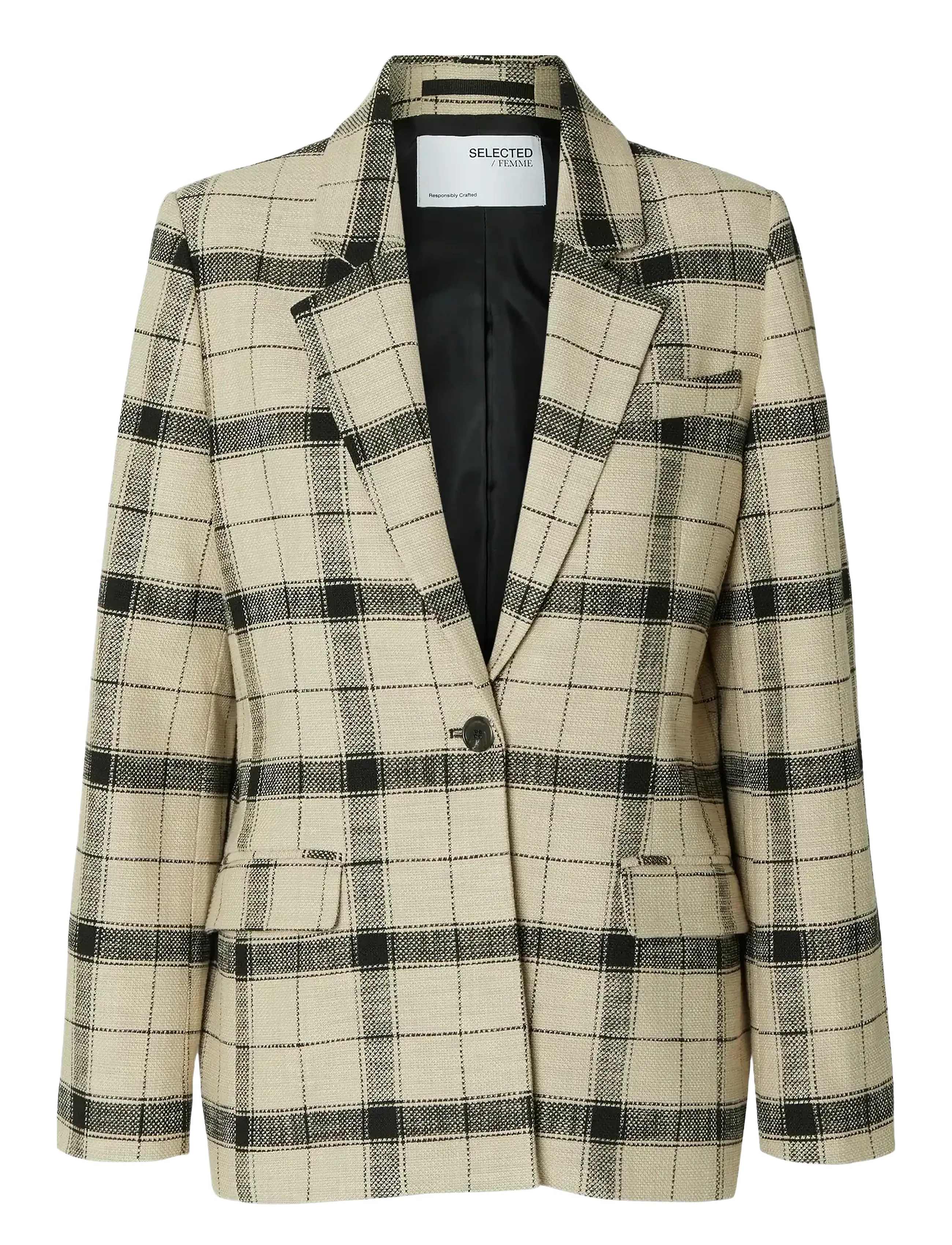 SELECTED Slfragnas Relaxed Blazer Beige - 34 - Damen
