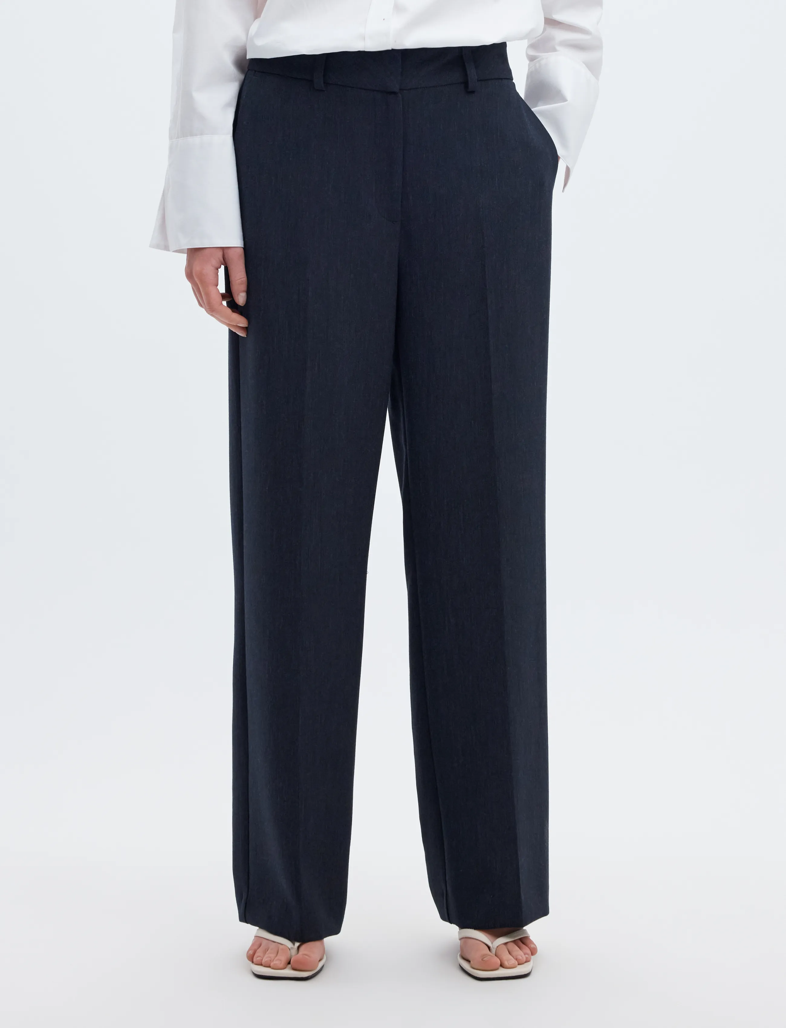 Slwrita Mw Wide Pant Dark Sap Mel Noos