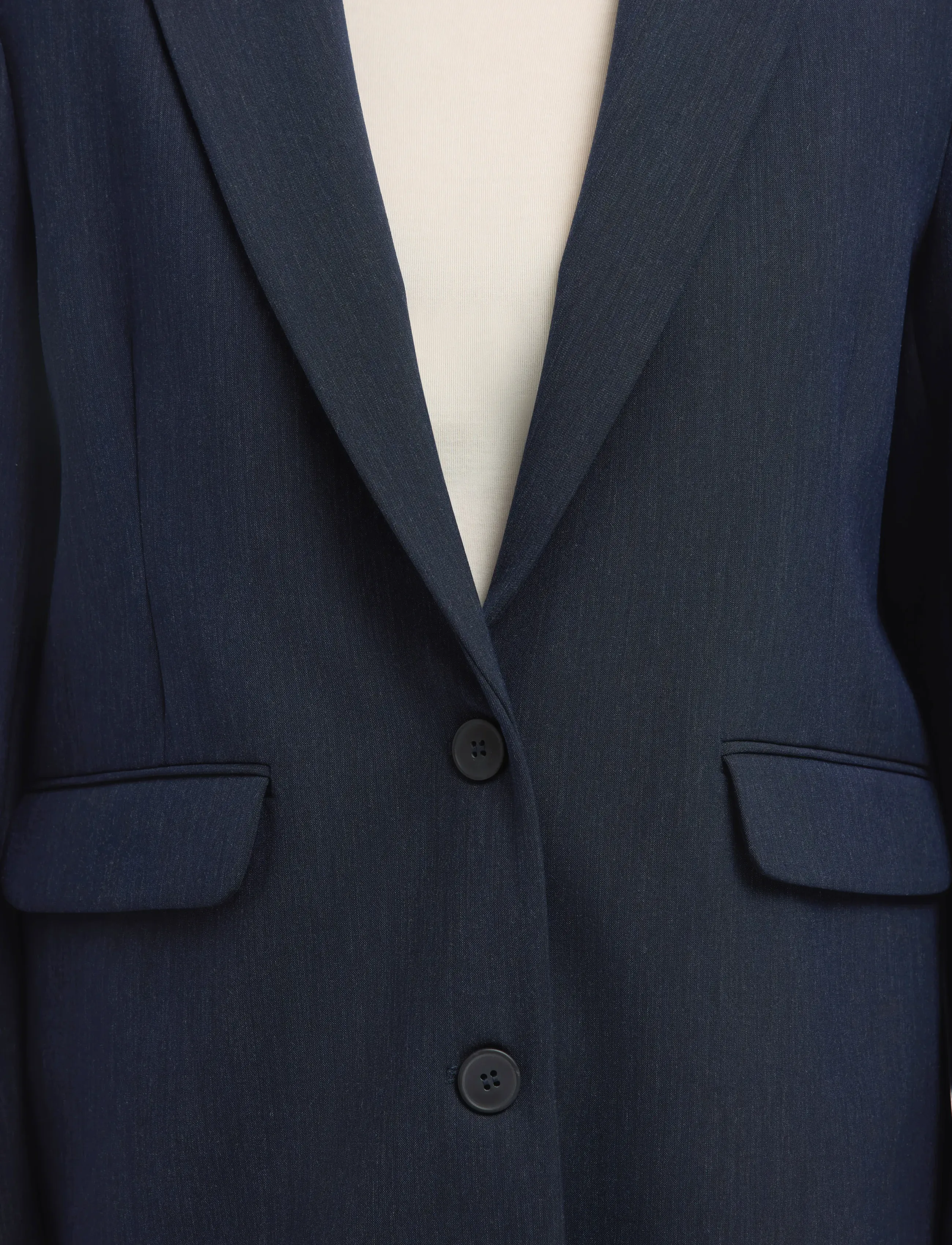 Selected - SLWRITA LS RELAXED BLAZER D SAP MEL NOOS - vienaeiliai švarkai - dark sapphire - 5
