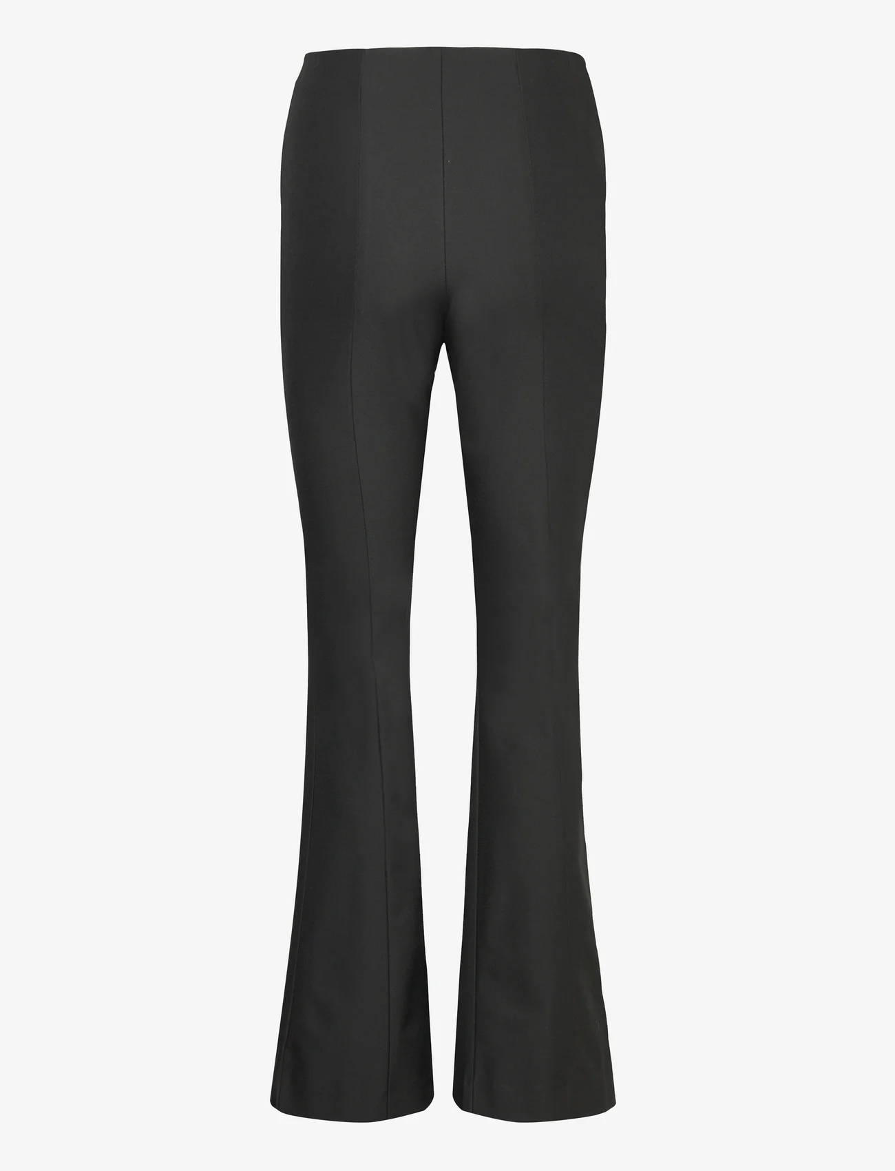 Selected Femme - SLFELIANA MW SLIM FLARED PANT NOOS - plus size - black - 1