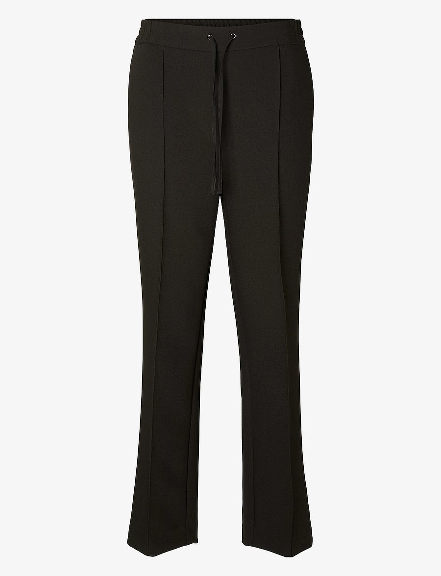 Selected - SLFVINNIE HW PANT NOOS - jogger-housut - black - 1