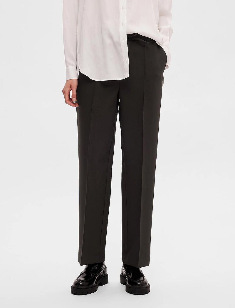 Selected - SLFVINNIE HW PANT NOOS - jogginghosen - black - 0