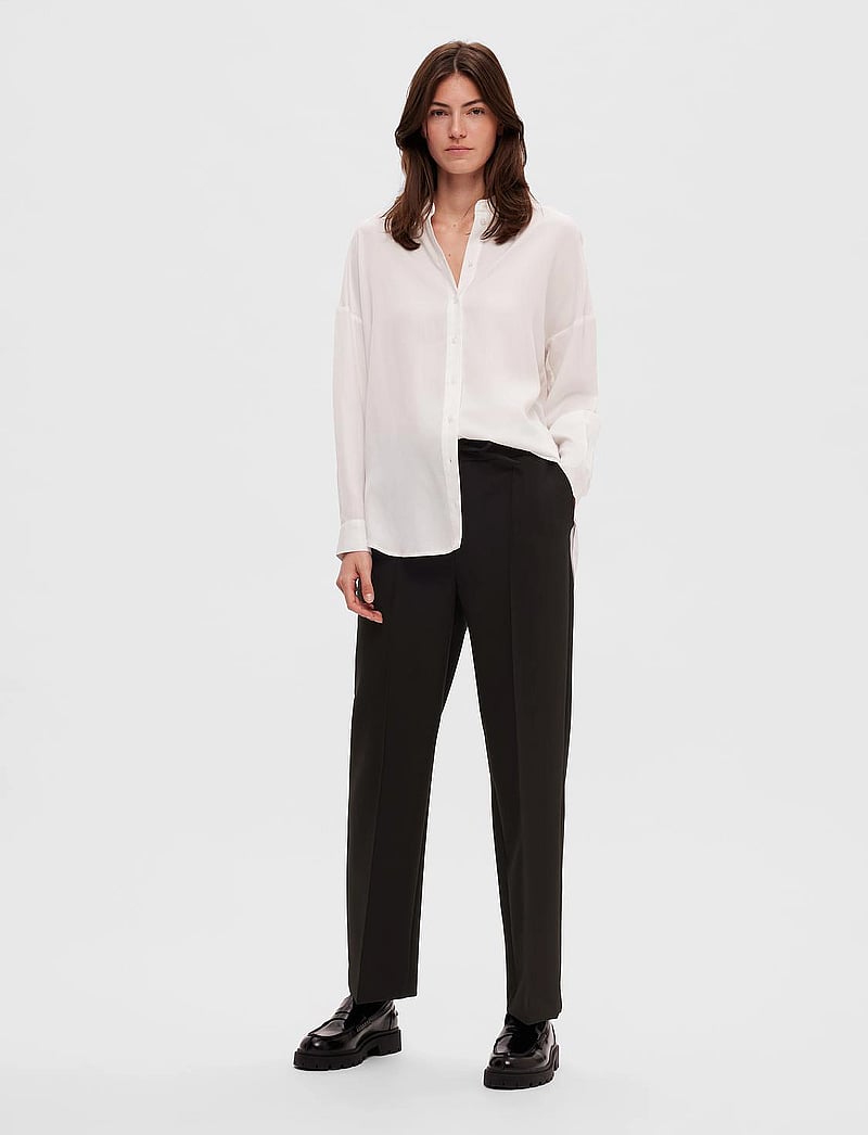 Selected - SLFVINNIE HW PANT NOOS - jogginghosen - black - 4