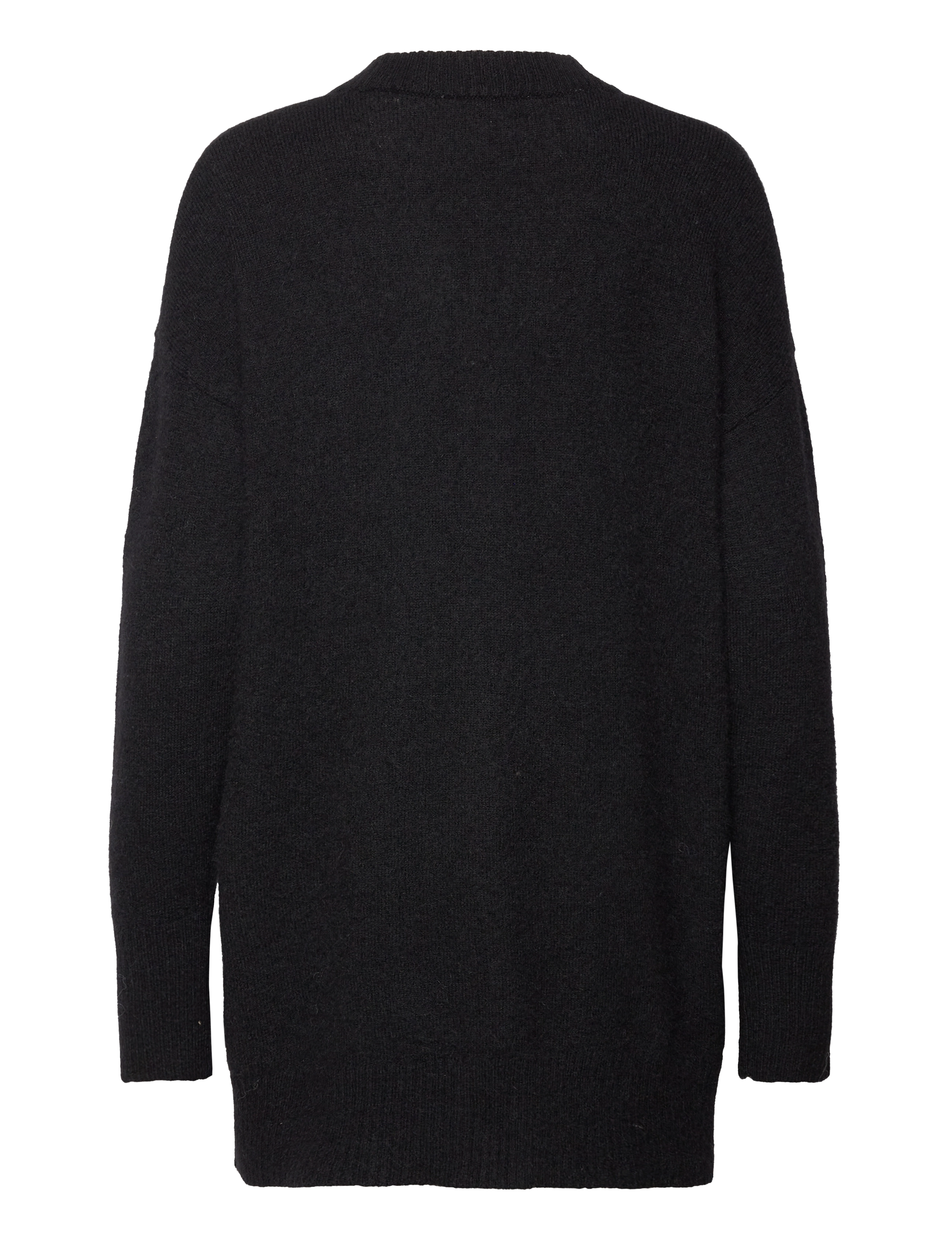 Selected - SLFMALINE LS KNIT LONG CARDIGAN NOOS - black - 1
