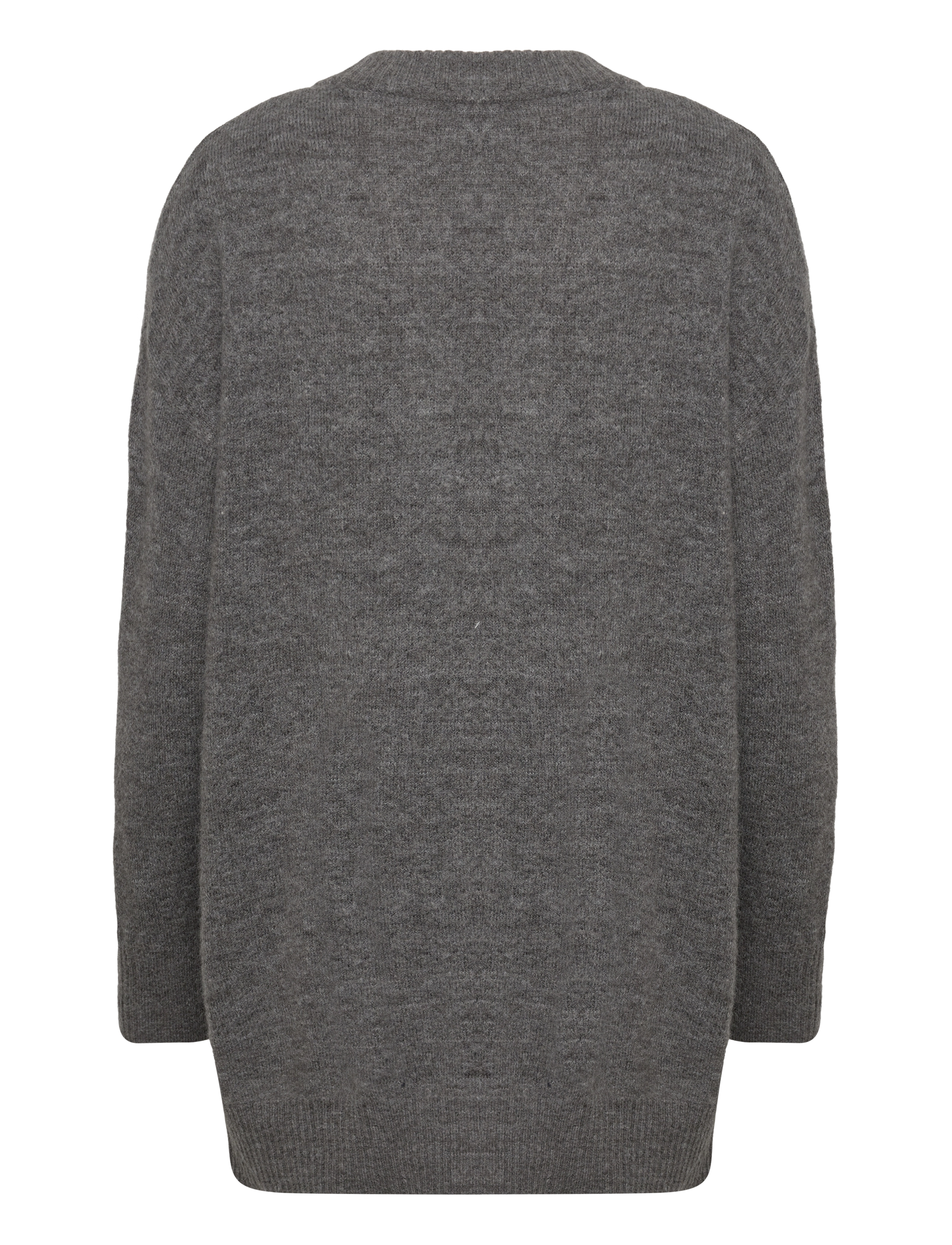 Selected - SLFMALINE LS KNIT LONG CARDIGAN NOOS - medium grey melange - 2