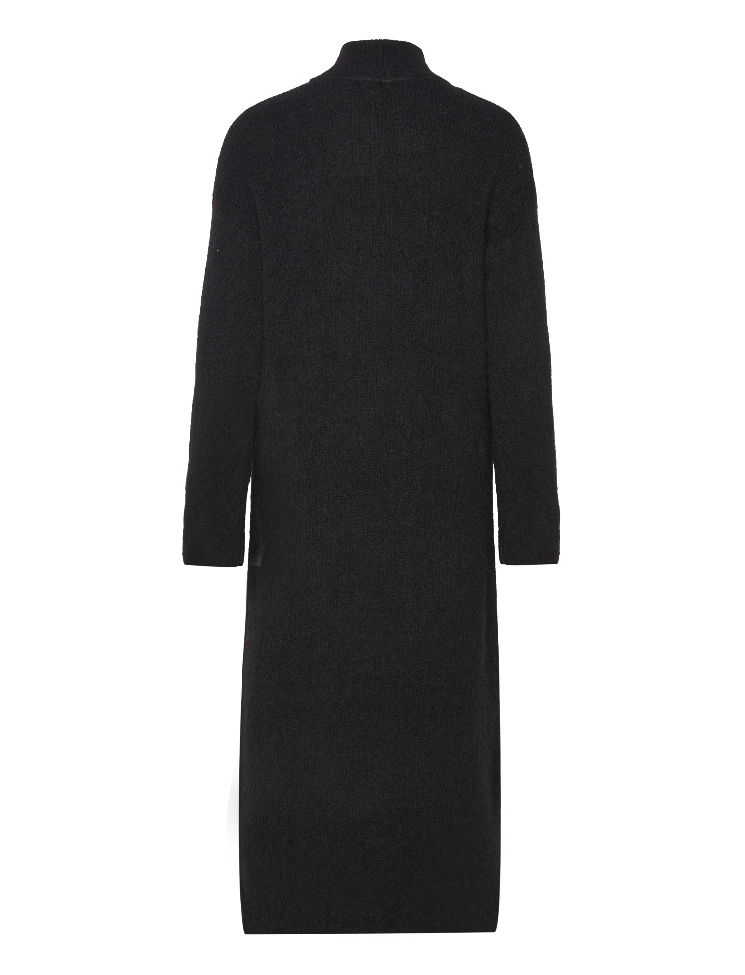 Selected - SLFMALINE LS KNIT DRESS HIGH NECK NOOS - black - 2