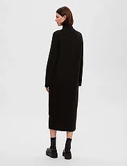 Selected Femme - SLFMALINE LS KNIT DRESS HIGH NECK NOOS - stickade klänningar - black - 3