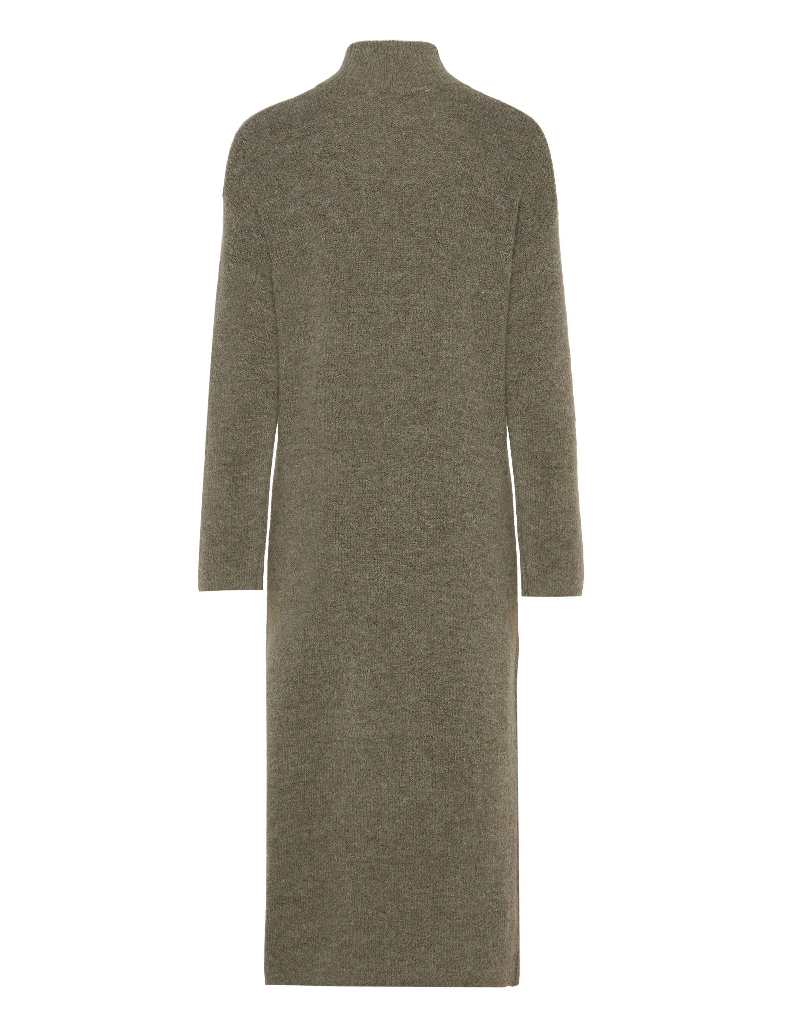 Selected - SLFMALINE LS KNIT DRESS HIGH NECK NOOS - dusky green - 2