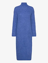 Selected Femme - SLFMALINE LS KNIT DRESS HIGH NECK NOOS - neulemekot - nebulas blue - 0