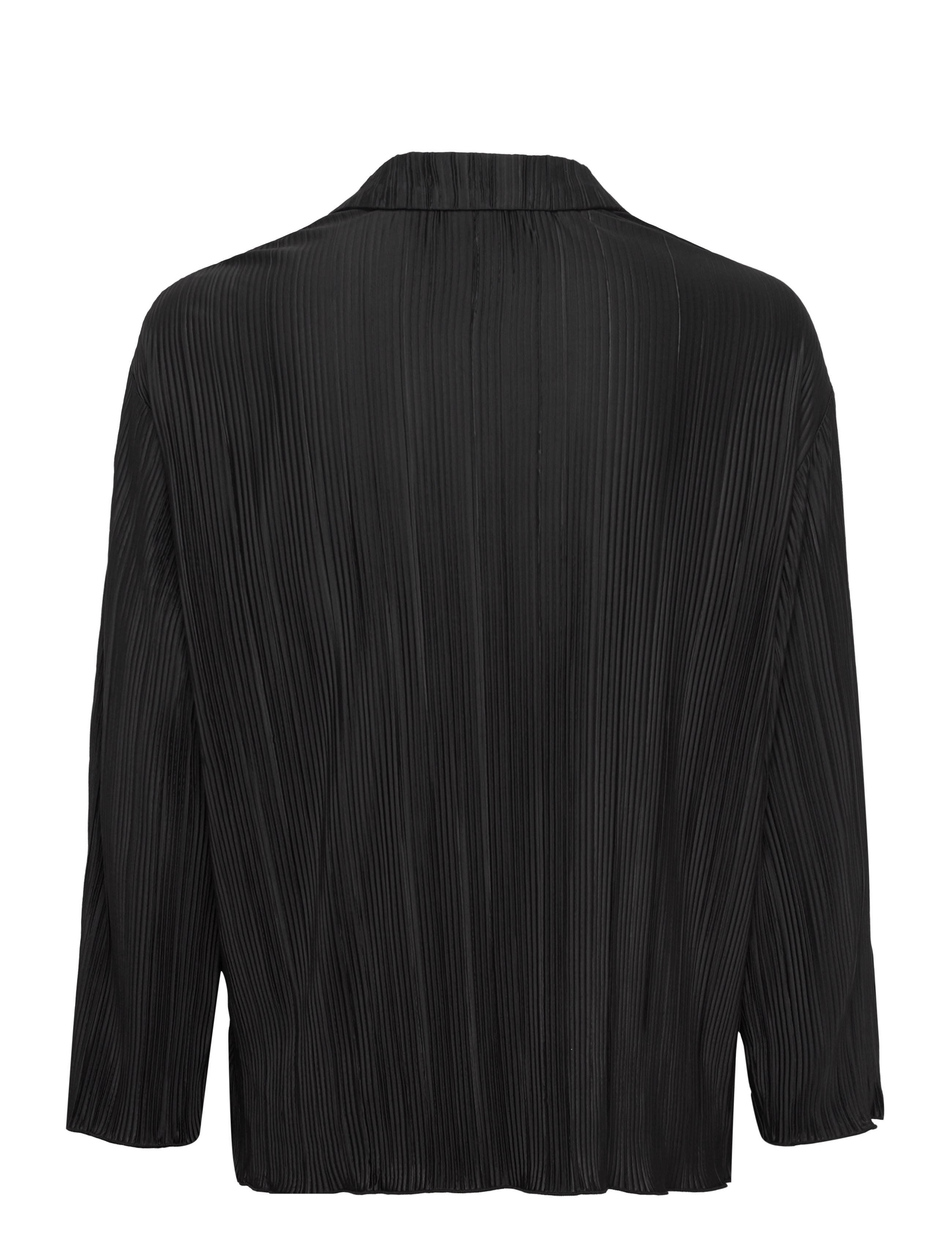 Selected - SLFELLIE LS PLISSE SHIRT - langærmede skjorter - black - 2
