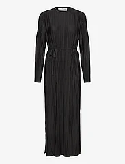 Selected Femme - SLFELLIE LS PLISSE MAXI DRESS - odzież imprezowa w cenach outletowych - black - 0