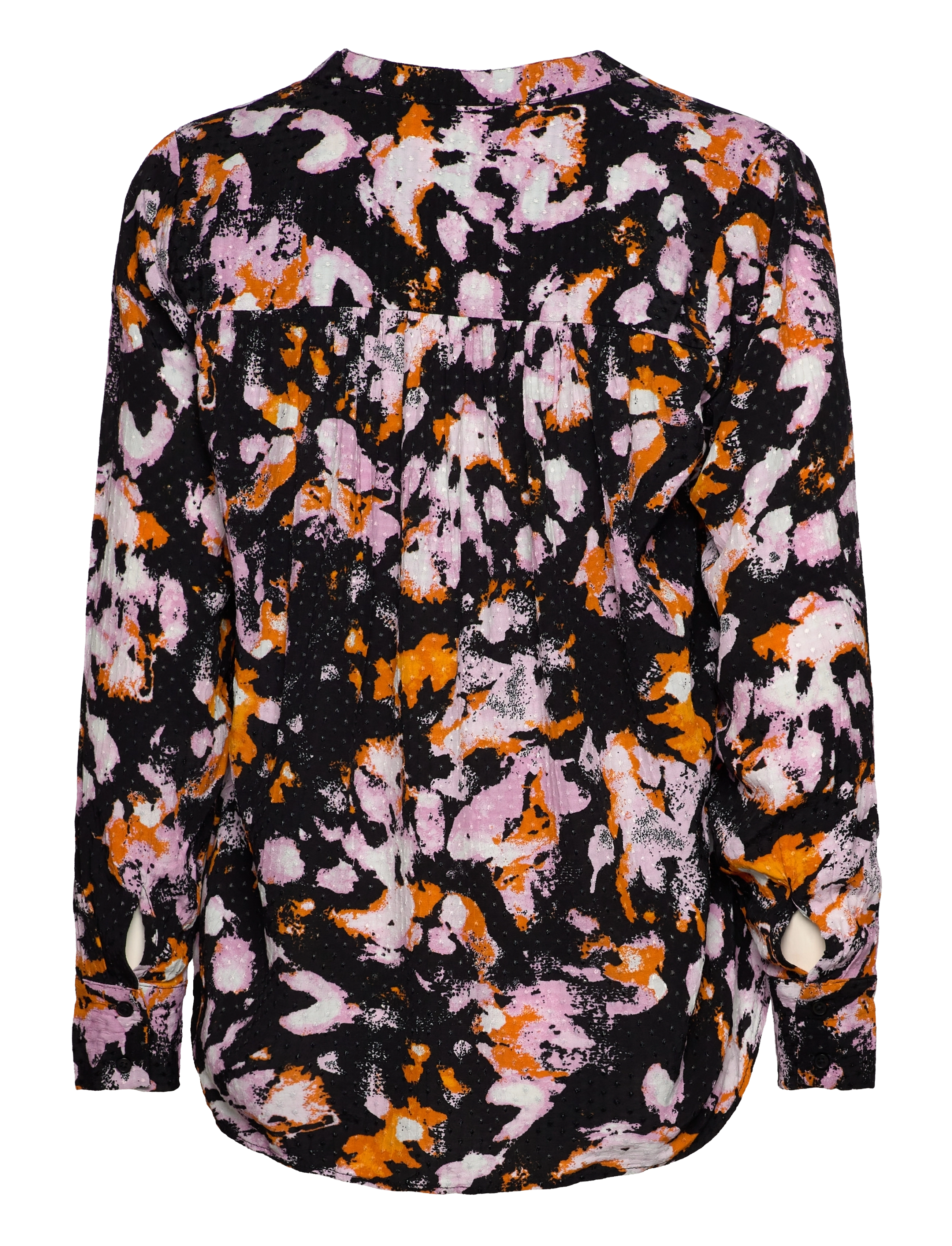 Selected - SLFIRENE LS AOP TOP NOOS - langærmede bluser - black - 2