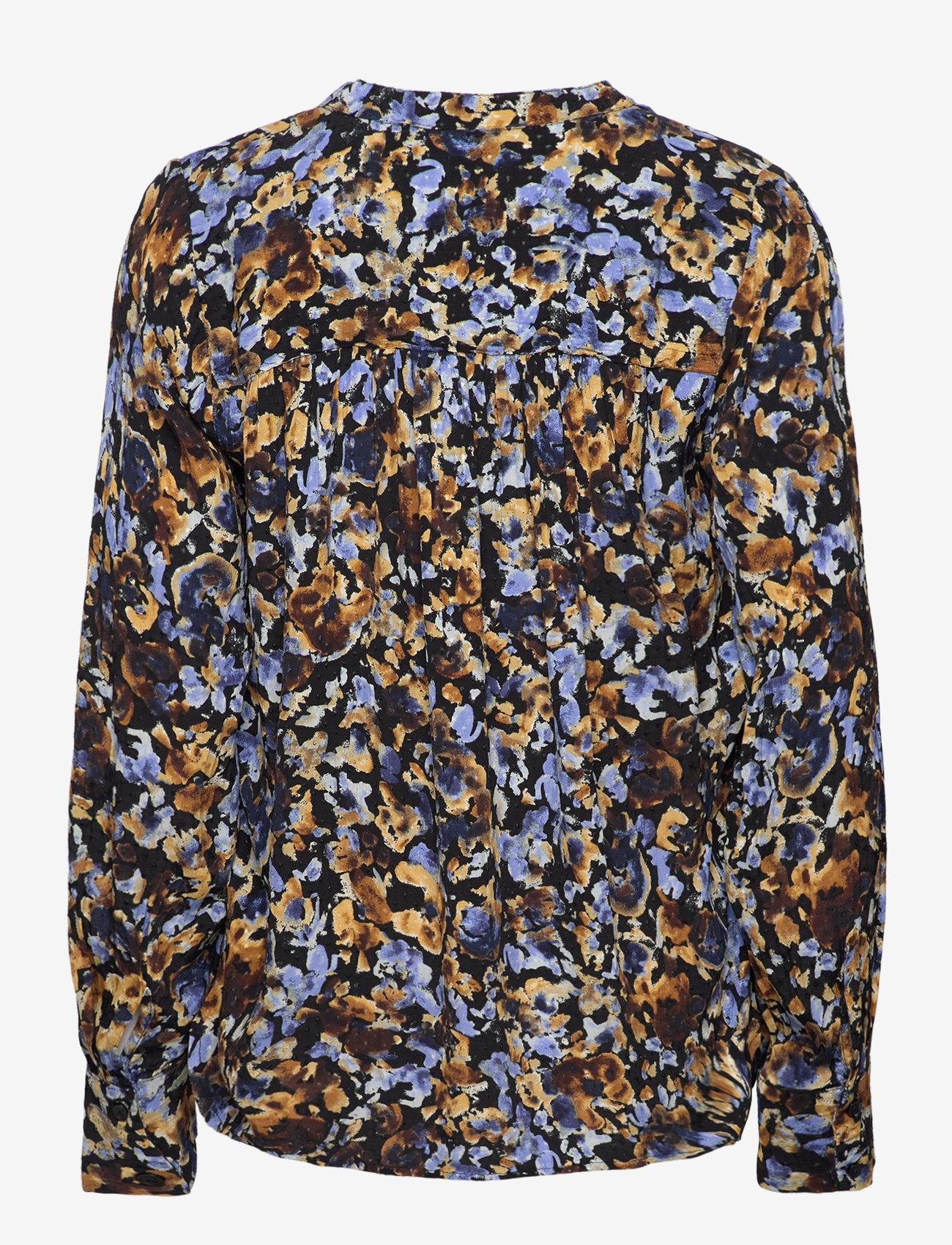 Selected - SLFIRENE LS AOP TOP NOOS - långärmade blusar - black - 2