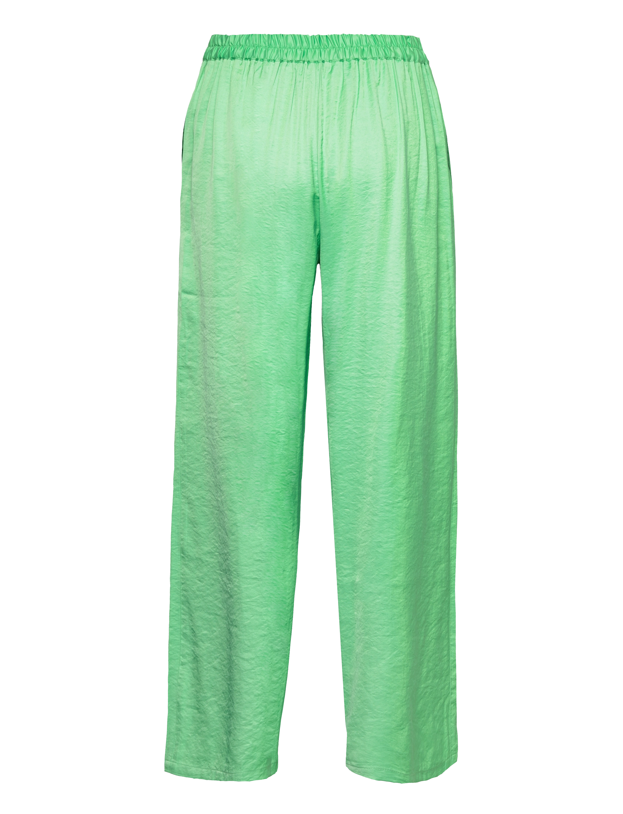 Selected - SLFDESIREE  MW PANT B - hosen mit weitem bein - absinthe green - 2