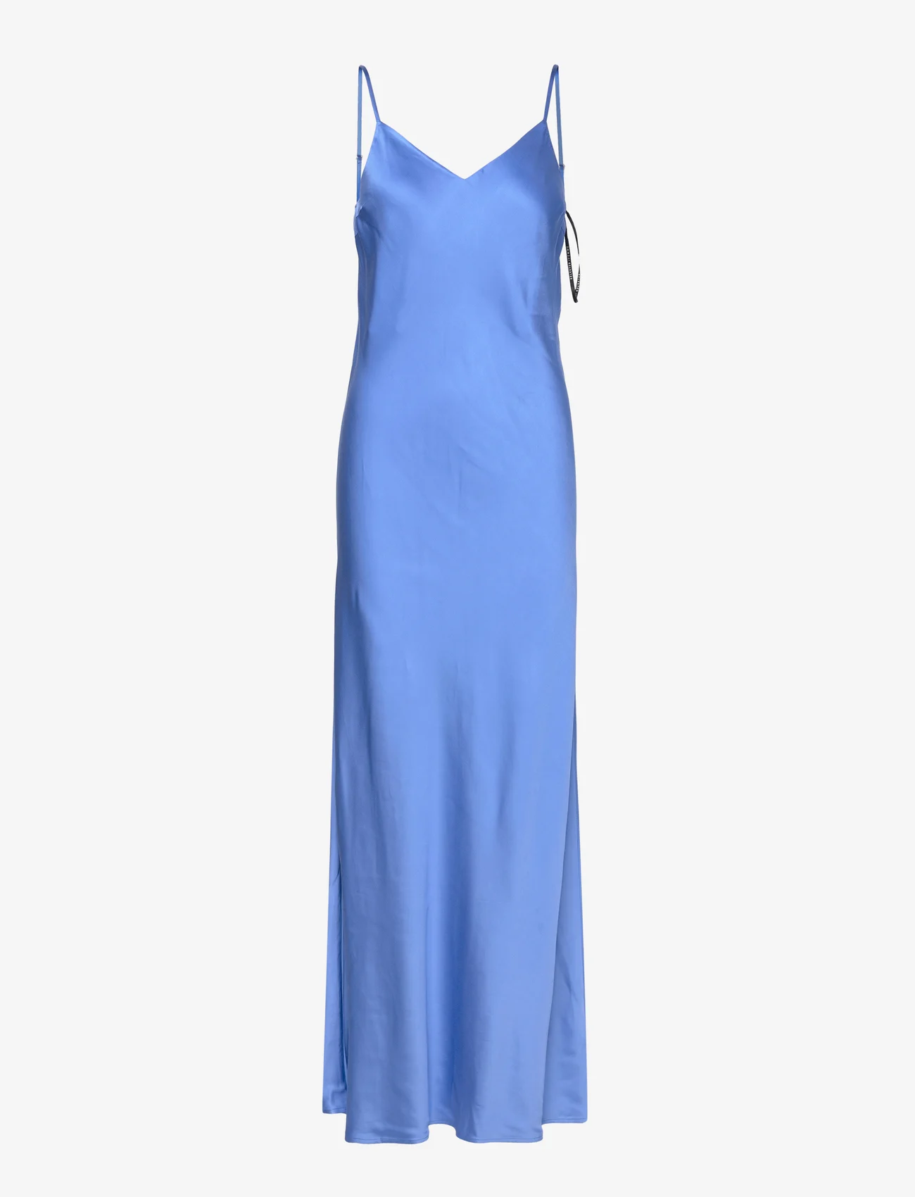 Selected Femme - SLFTHEA ANKLE SATIN STRAP DRESS B - sukienki na ramiączkach - nebulas blue - 0