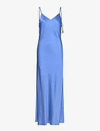 SLFTHEA ANKLE SATIN STRAP DRESS B - NEBULAS BLUE