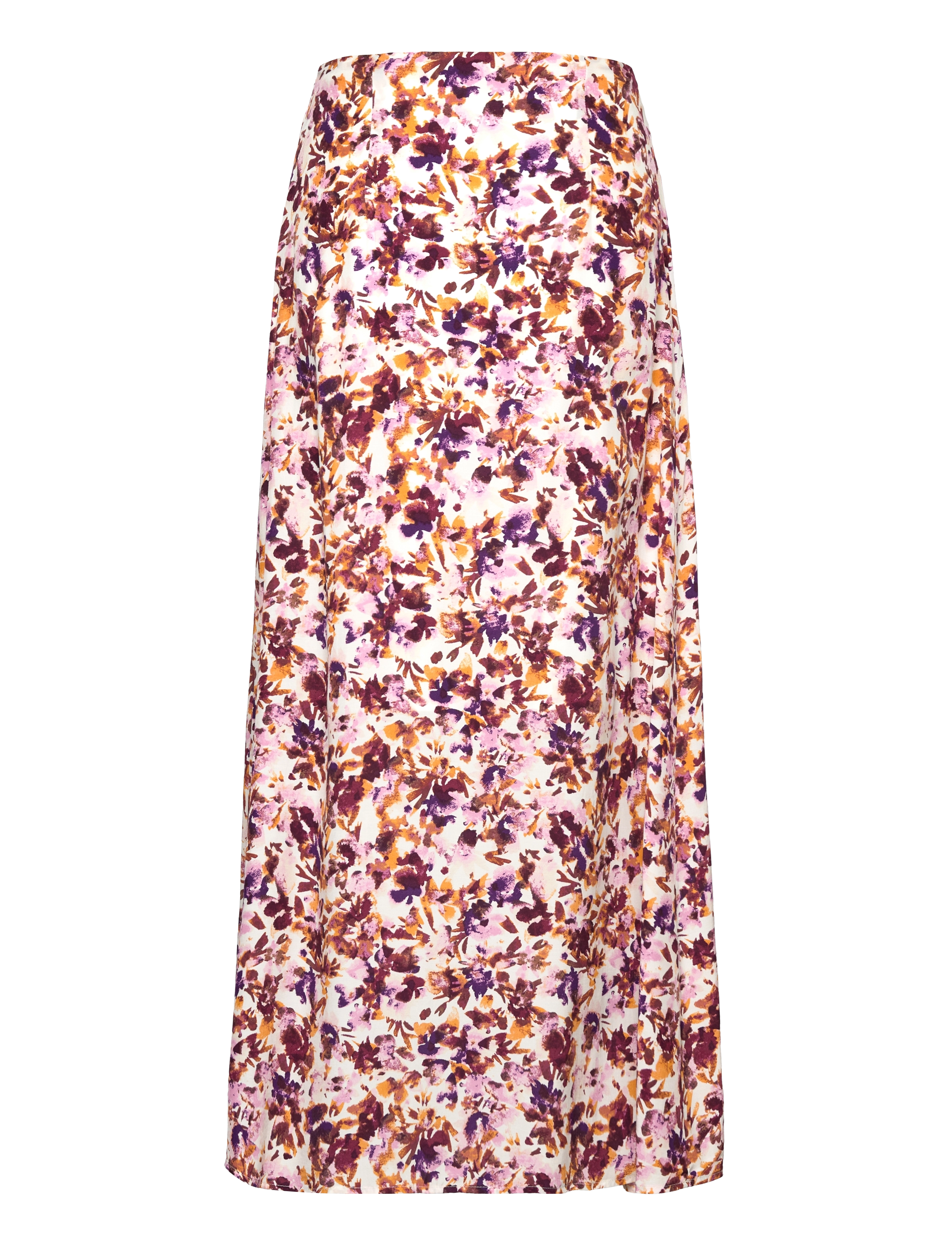 Selected Femme - SLFMERLE HW AOP ANKLE SKIRT B - snow white - 1