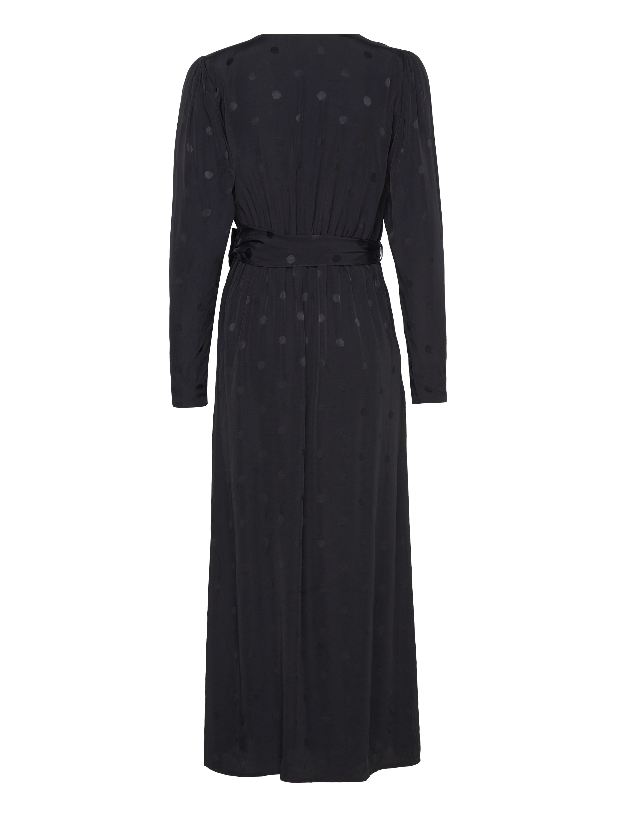 Selected - SLFLUDWIKA LS ANKLE SATIN DRESS B - maxikjoler - black - 2