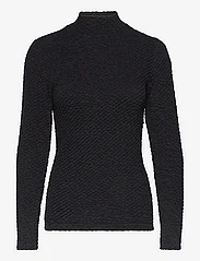 Selected Femme - SLFGINNY LS HIGH NECK TOP NOOS - t-shirts & tops - black - 0
