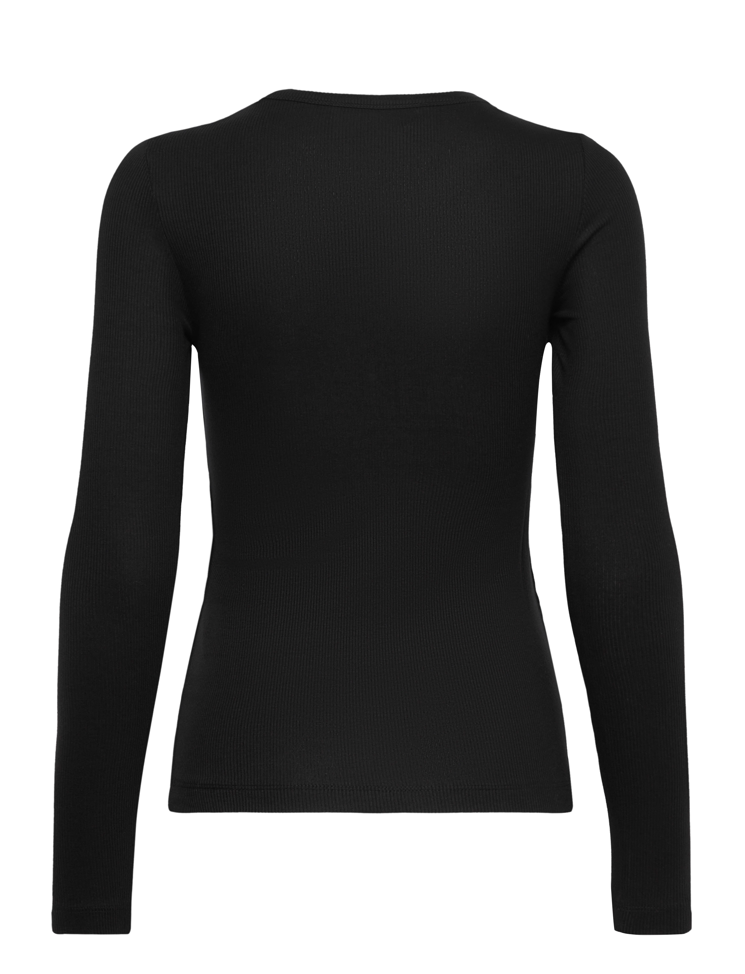 Selected - SLFDIANNA LS O-NECK TOP NOOS - langärmlige tops - black - 2