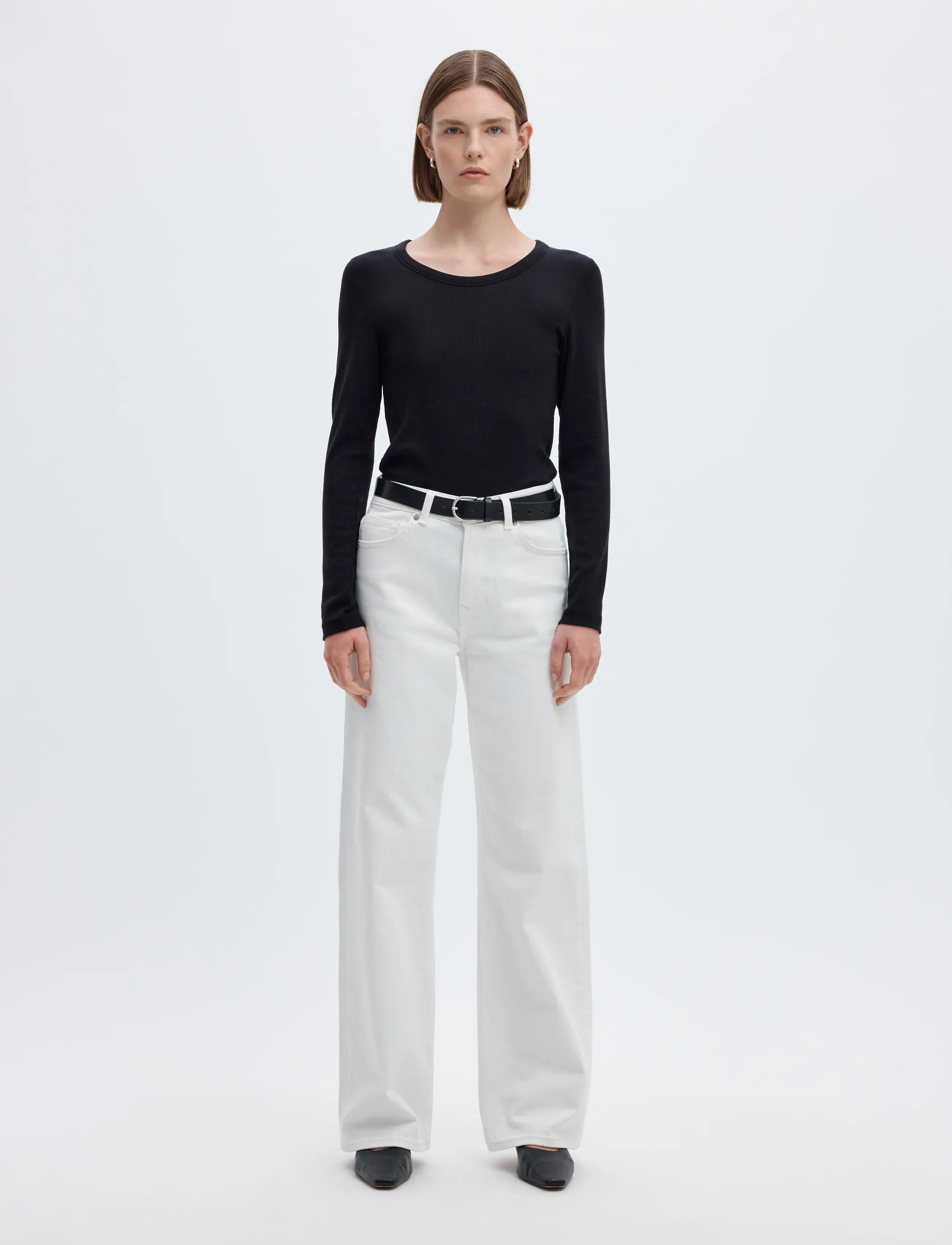 Selected - SLFDIANNA LS O-NECK TOP NOOS - pikkade varrukatega topid - black - 4
