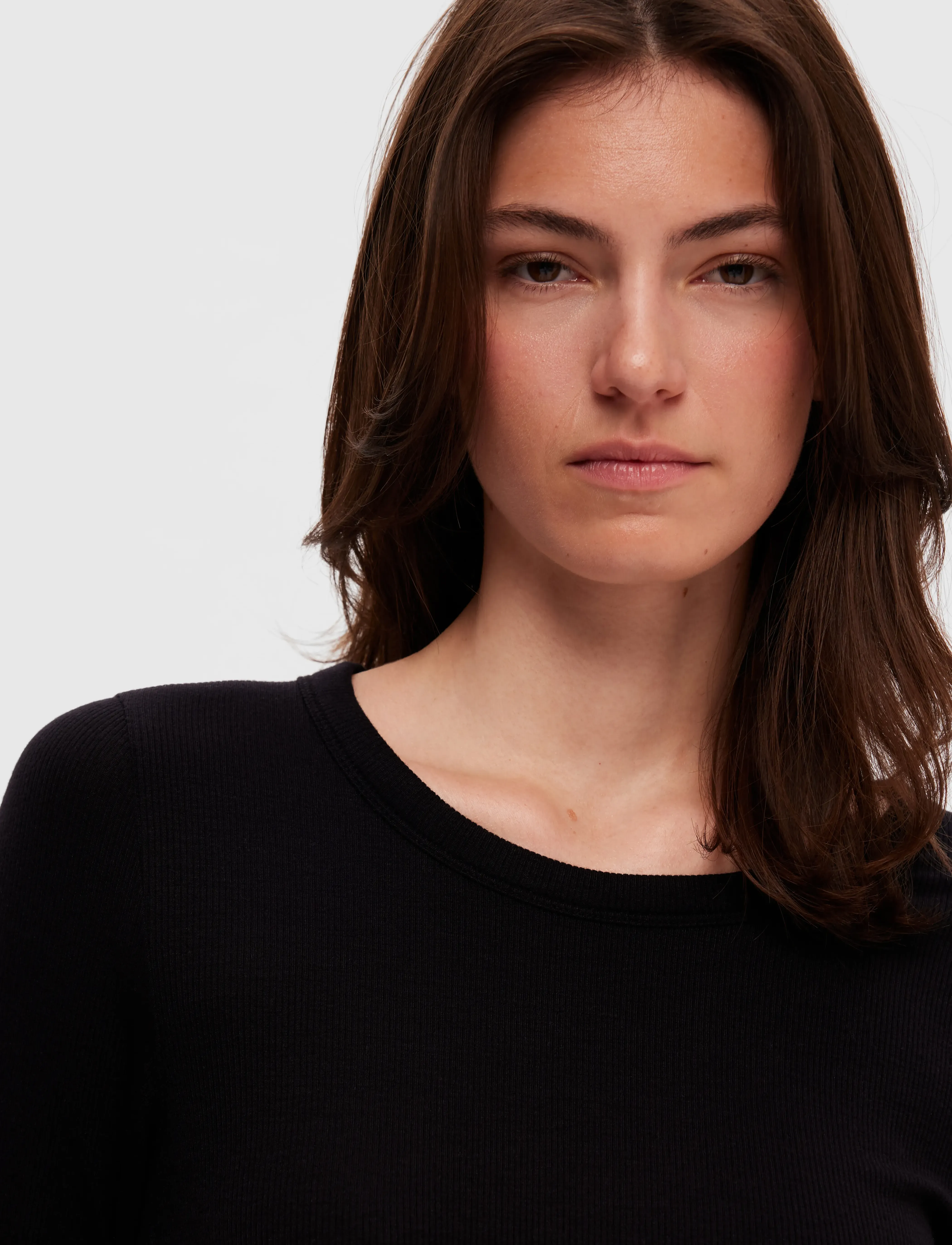 Selected - SLFDIANNA LS O-NECK TOP NOOS - langärmlige tops - black - 5