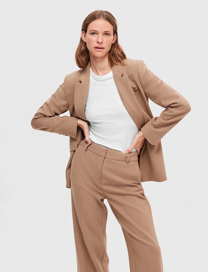 Selected - SLFDIANNA LS O-NECK TOP NOOS - langærmede toppe - bright white - 4