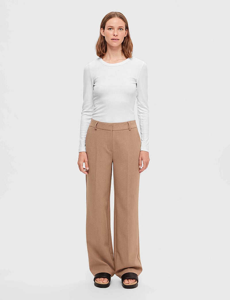 Selected - SLFDIANNA LS O-NECK TOP NOOS - langærmede toppe - bright white - 5