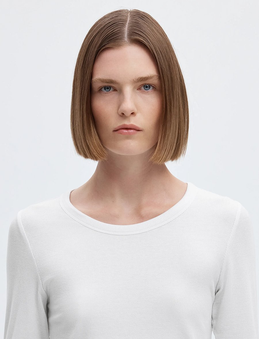 Selected - SLFDIANNA LS O-NECK TOP NOOS - langærmede toppe - bright white - 5