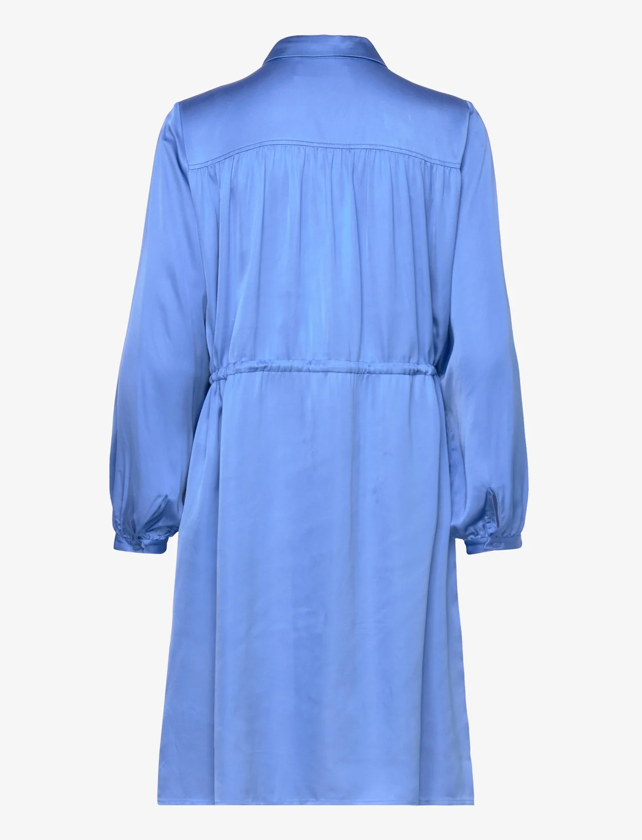 Selected Femme - SLFTHEA LS SHORT DRESS B - skjortklänningar - nebulas blue - 1