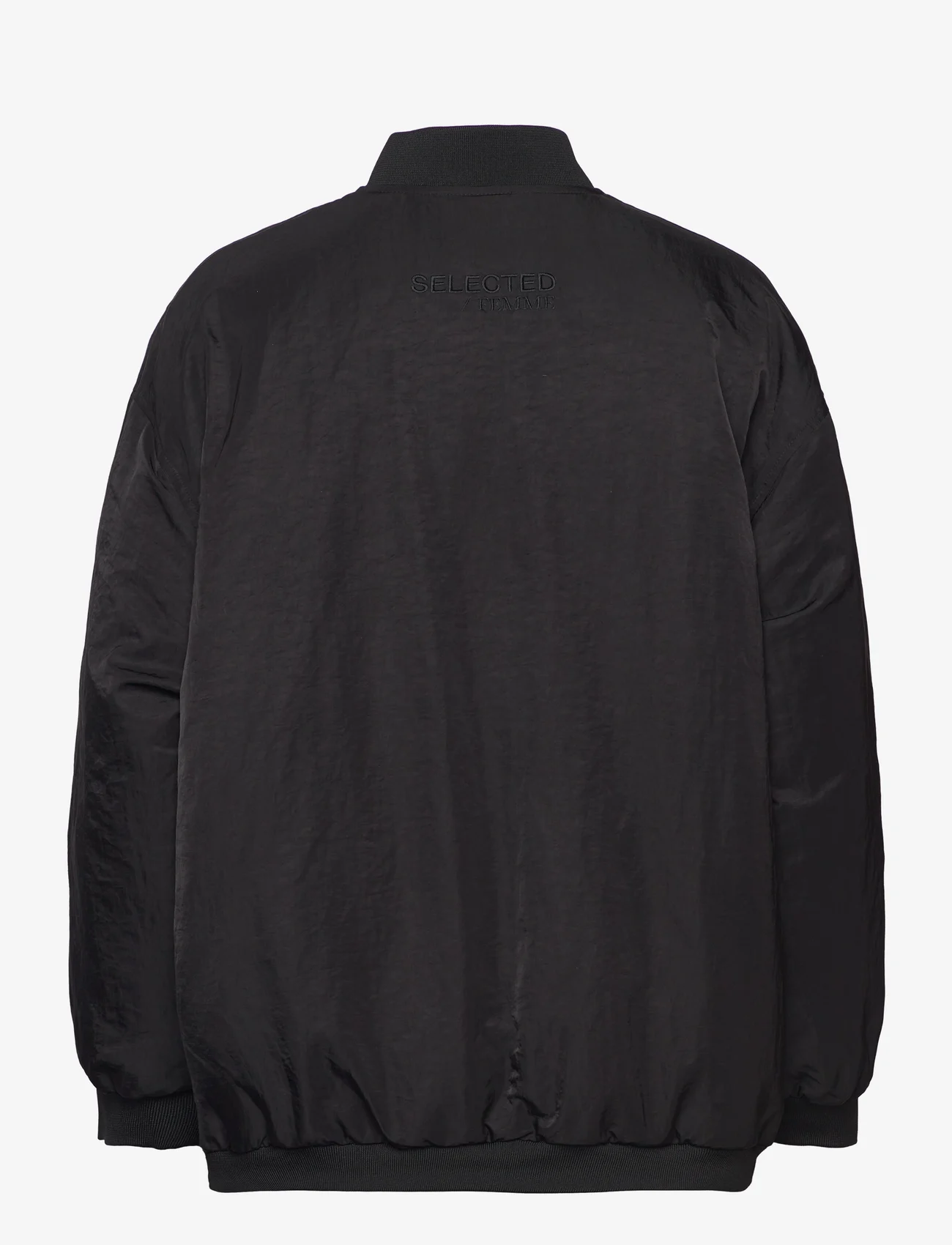 Selected Femme - SLFBERETE REDOWN BOMBER JACKET - light jackets - black - 1