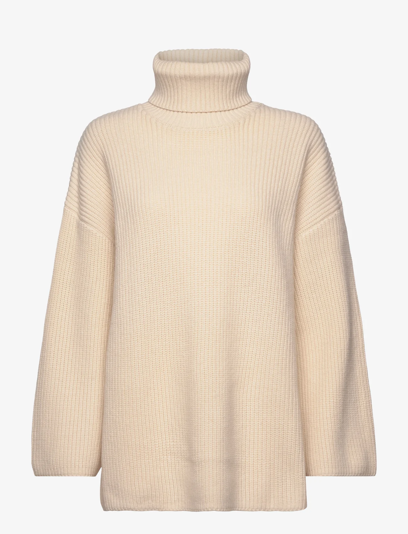 Selected Femme - SLFMARY LS LONG KNIT ROLL NECK - džemperi ar augstu apkakli - birch - 0