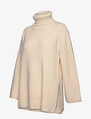 Selected Femme - SLFMARY LS LONG KNIT ROLL NECK - megztiniai su aukšta apykakle - birch - 2