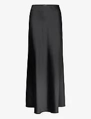 Selected Femme - SLFLENA HW ANKLE SKIRT EX - satin skirts - black - 0