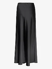 Selected Femme - SLFLENA HW ANKLE SKIRT EX - satin skirts - black - 1