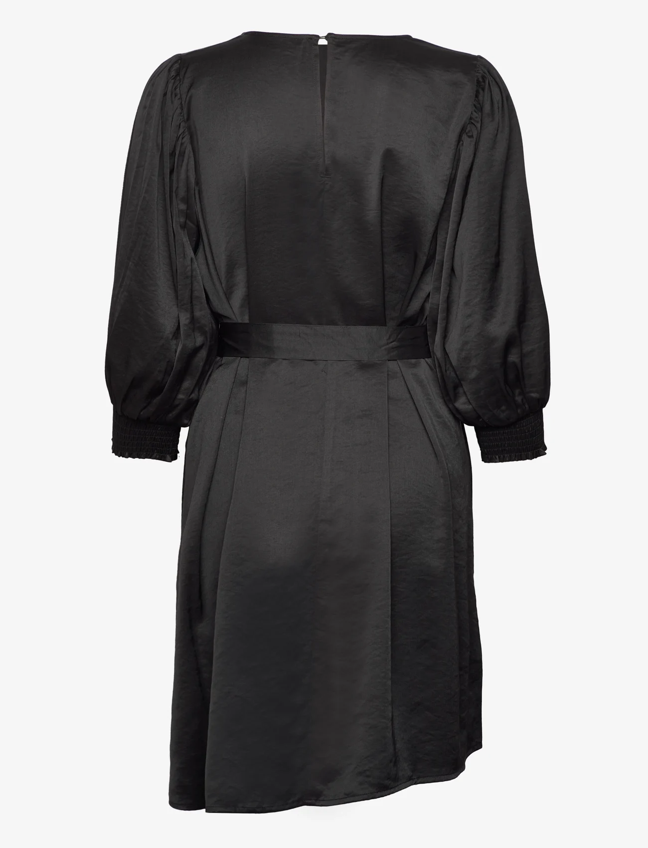 Selected Femme - SLFREYA 3/4 SHORT DRESS B - peoriided outlet-hindadega - black - 1