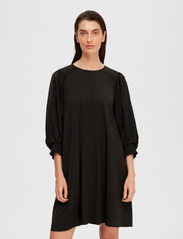 Selected Femme - SLFREYA 3/4 SHORT DRESS B - peoriided outlet-hindadega - black - 2