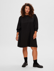Selected Femme - SLFREYA 3/4 SHORT DRESS B - peoriided outlet-hindadega - black - 7