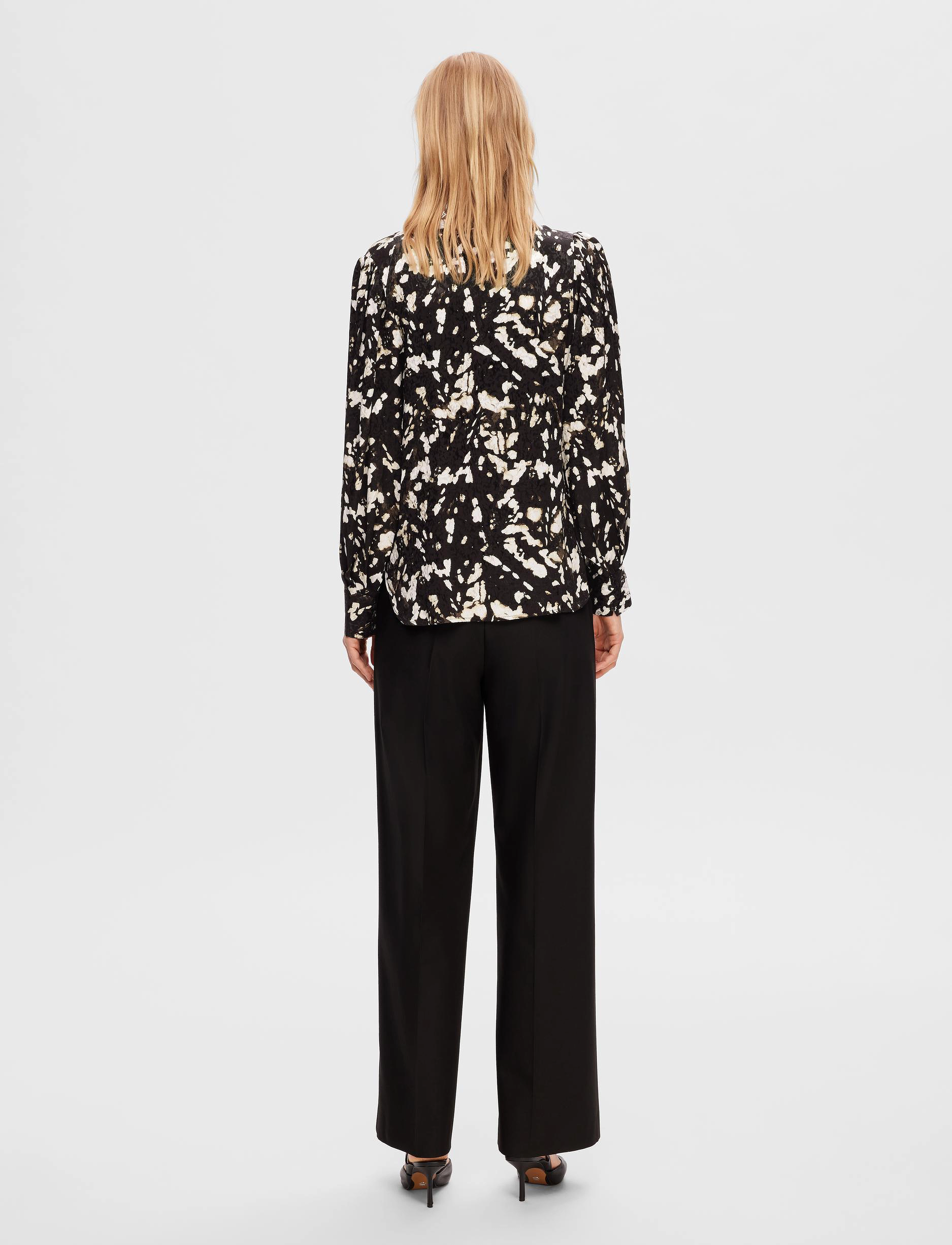 Selected - SLFJUSTINE LS AOP TOP B - langærmede bluser - java - 3