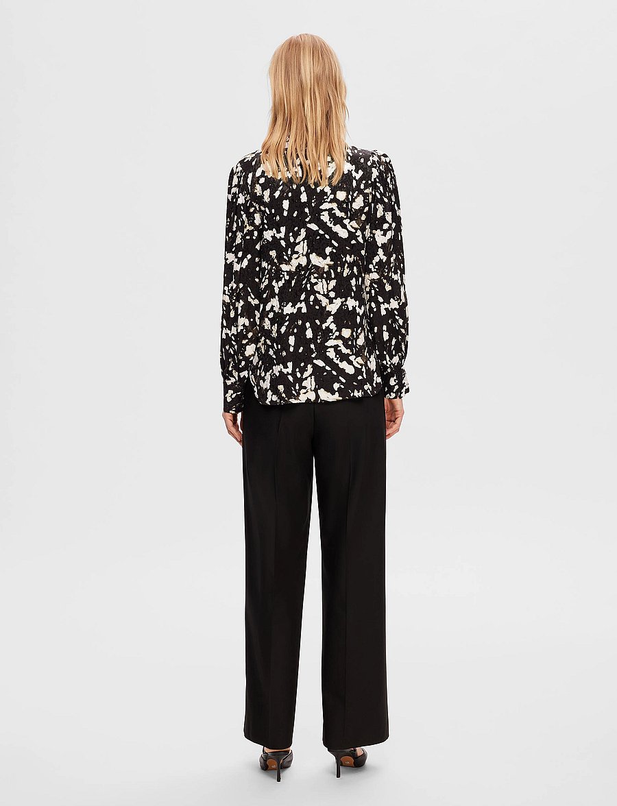 Selected - SLFJUSTINE LS AOP TOP B - langærmede bluser - java - 3