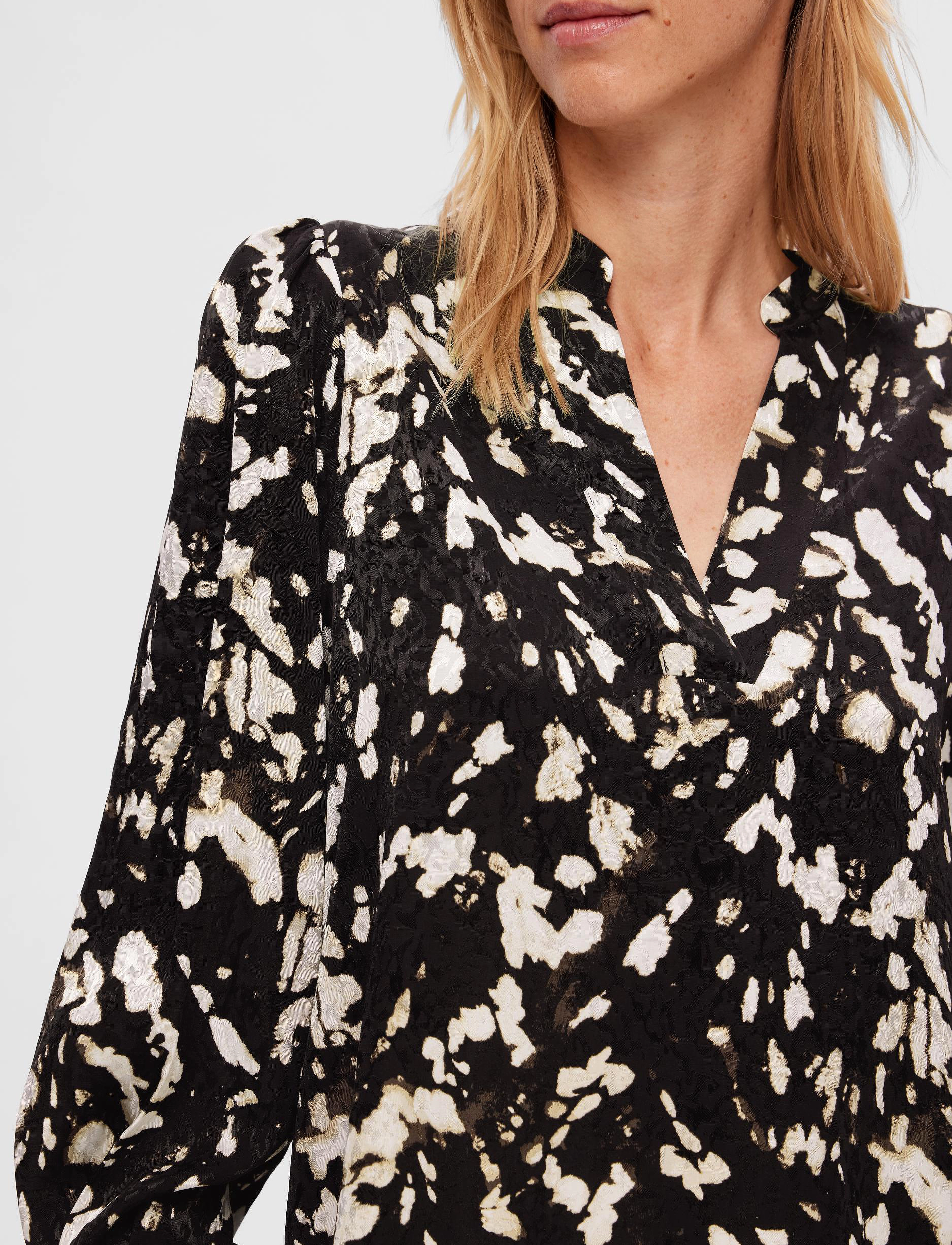 SELECTED Slfjustine Ls Aop Top B blusar dam – bild 5