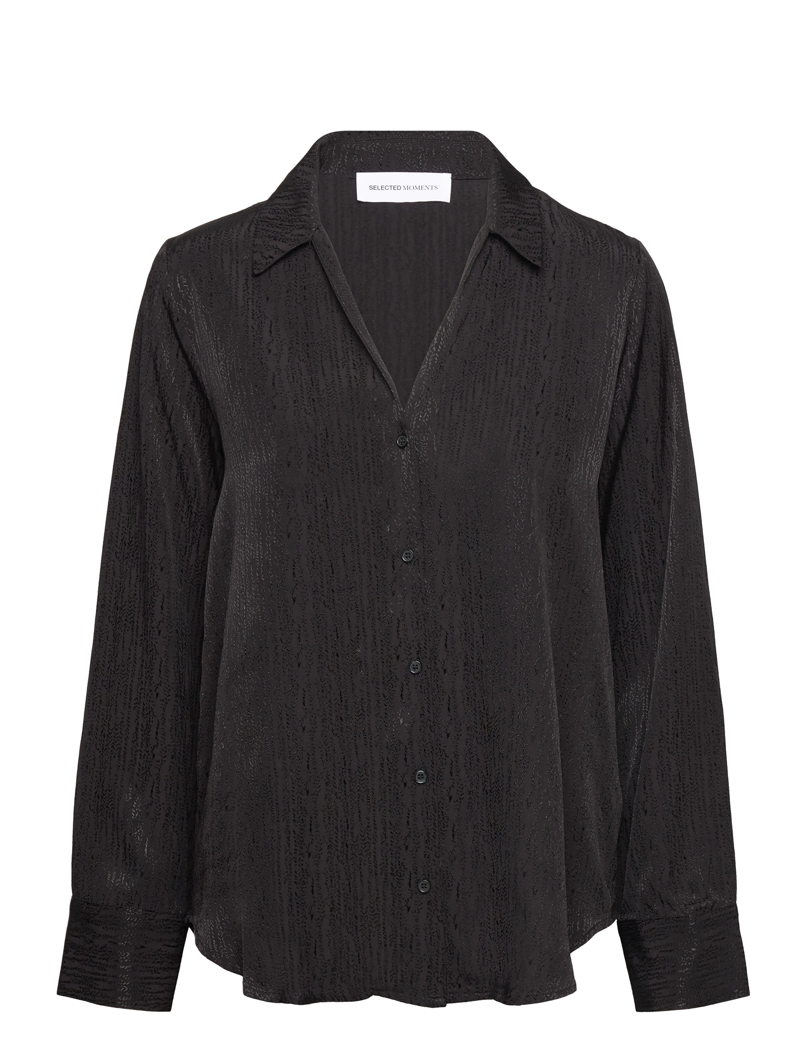 Selected SLFTYRA LS SHIRT B - Bluser & Skjorter - BLACK / black