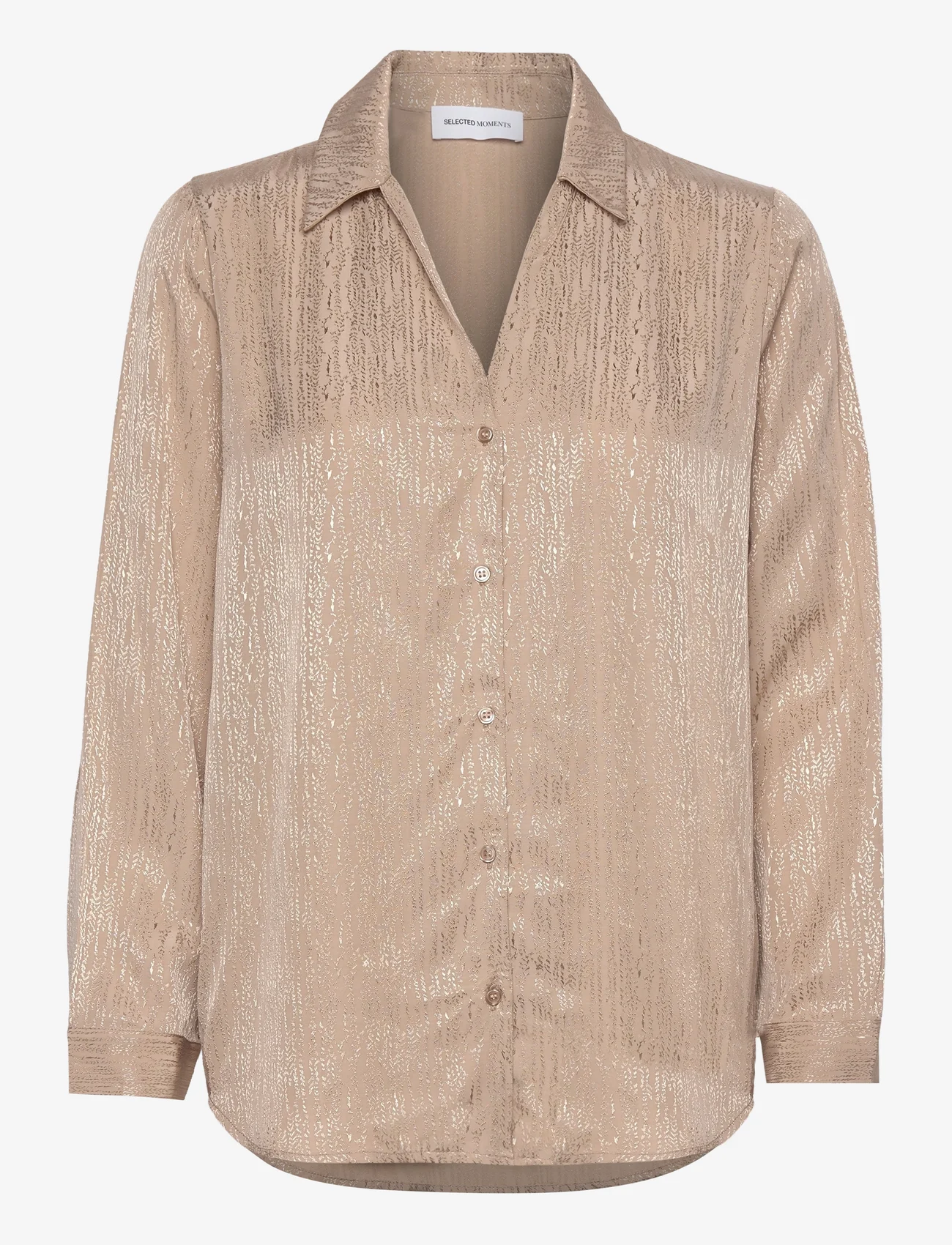 Selected Femme - SLFTYRA LS SHIRT B - long-sleeved shirts - cornstalk - 0