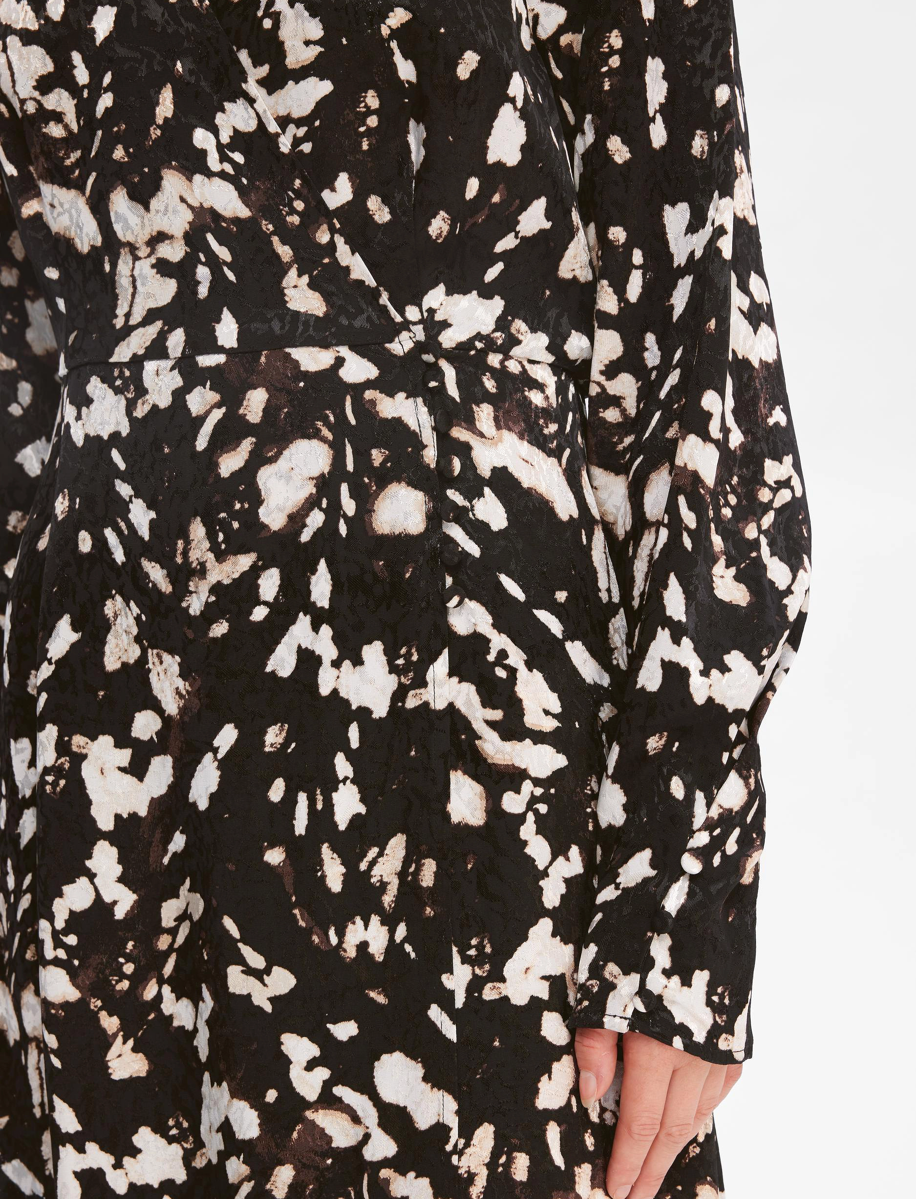Selected - SLFJUSTINE LS AOP ANKLE WRAP DRESS B - wickelkleider - java - 5